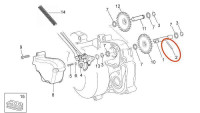 Fixierstift Wasserpumpenritzel Piaggio OEM