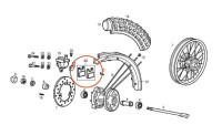 Bremsbelagset Piaggio OEM