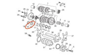 Getriebe Distanzscheibe Piaggio OEM