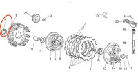 Distanzscheibe Kupplungskorb Piaggio OEM