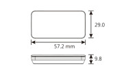 Temperaturanzeige & Voltmeter KOSO Slim Style New Generation