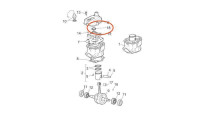 O-Ring Zündkerzenloch / Zylinderkopf Piaggio OEM