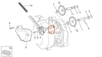 Sprengring Ölpumpen- Antriebsritzel Piaggio OEM